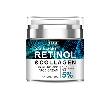 Sumax 50ml Retinol Cream For Face Retinol And Collagen Moisturizer Day Night Use Anti-Aging Moisturizer for Women Men