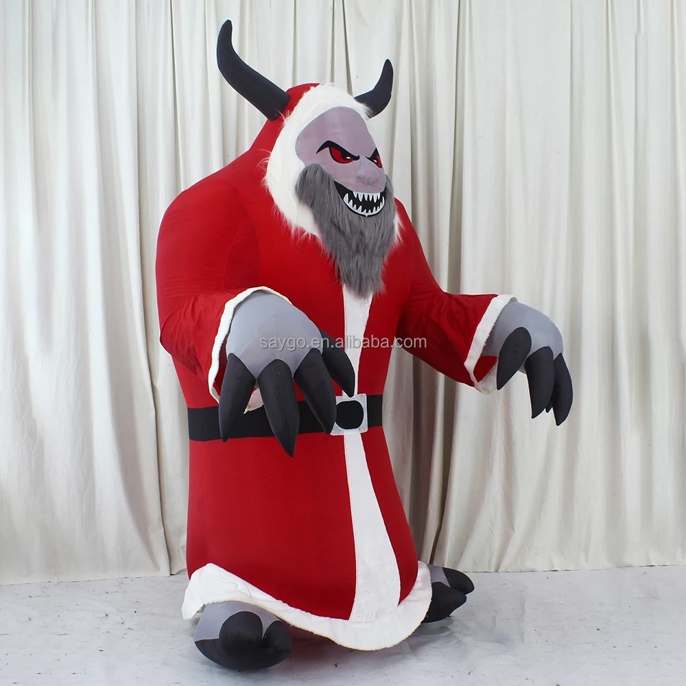 2025 Unisex Halloween Anime Theme Inflatable Evil Monster Mascot Costume Plush Walking Furry Giant for Decoration Events Rental