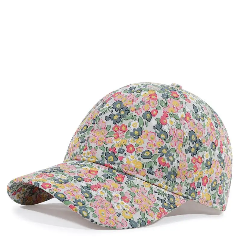 floral print baseball cap