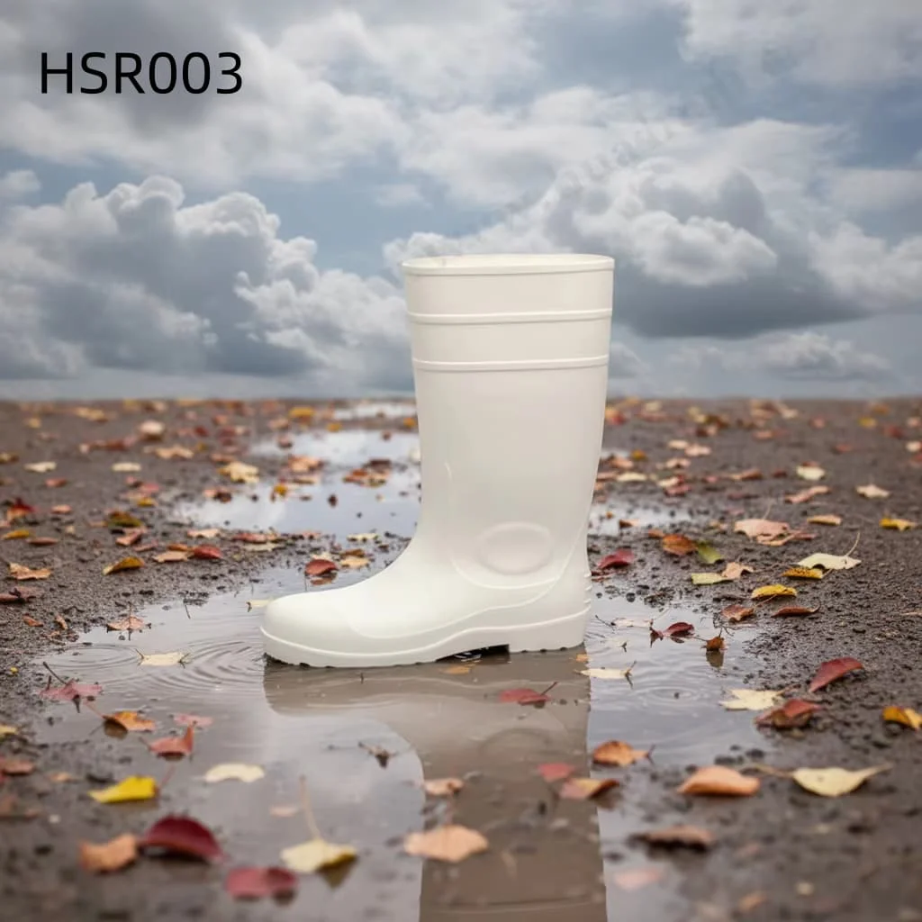ZYF, Stivali da pioggia in PVC a stampaggio monopezzo per giardinaggio, pesca e agricoltura, resistenti all’acqua e al fango, disponibili nei colori bianco/giallo/verde/nero, modello HSR003