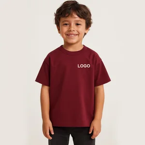 Custom Logo Kids T-Shirt Cotton Short Sleeve Unisex Boys & Girls Tees Blank T-shirt for Boys OEM/ODM Available