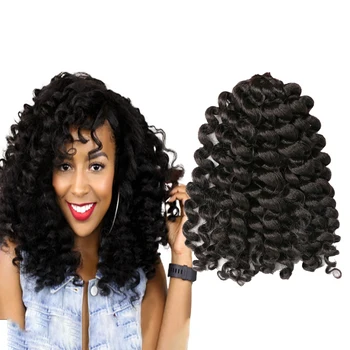 Sharopul Häkelzöpfe – 3 Packungen à 20,3 Cm, Jamaikanisches Twist-Haar, Farbe 1B/350