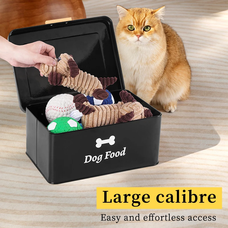 Factory Direct Sale Durable Galvanized Iron Storage Containers Set of 4 for Pet Clothes and Pet Food