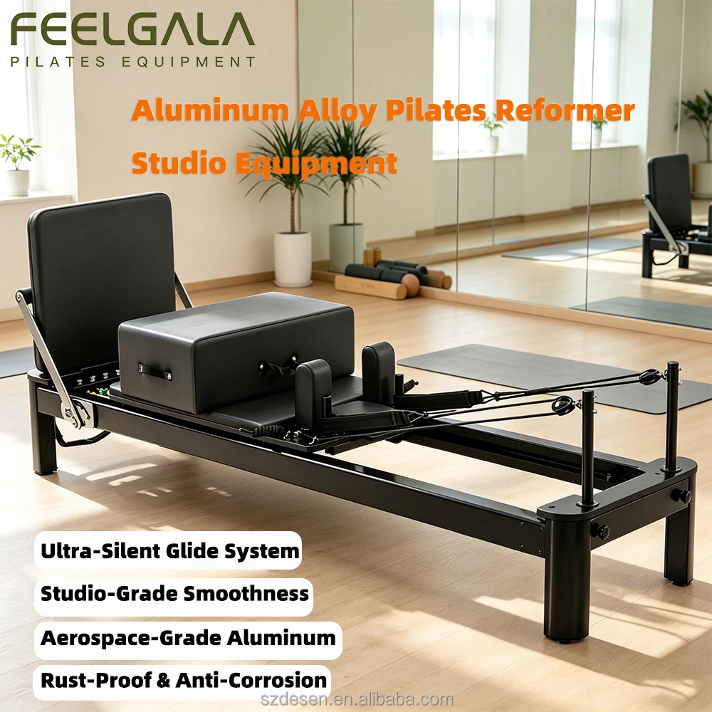 Aerospace-Grade Aluminum Alloy Pilates Reformer Heavy Duty Body Studio Equipment product detail 2