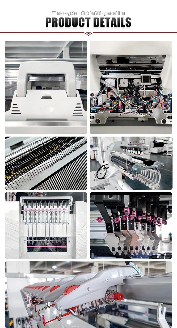 Computer Automatic Wool Sweater Knitting Machine 3 System Industrial