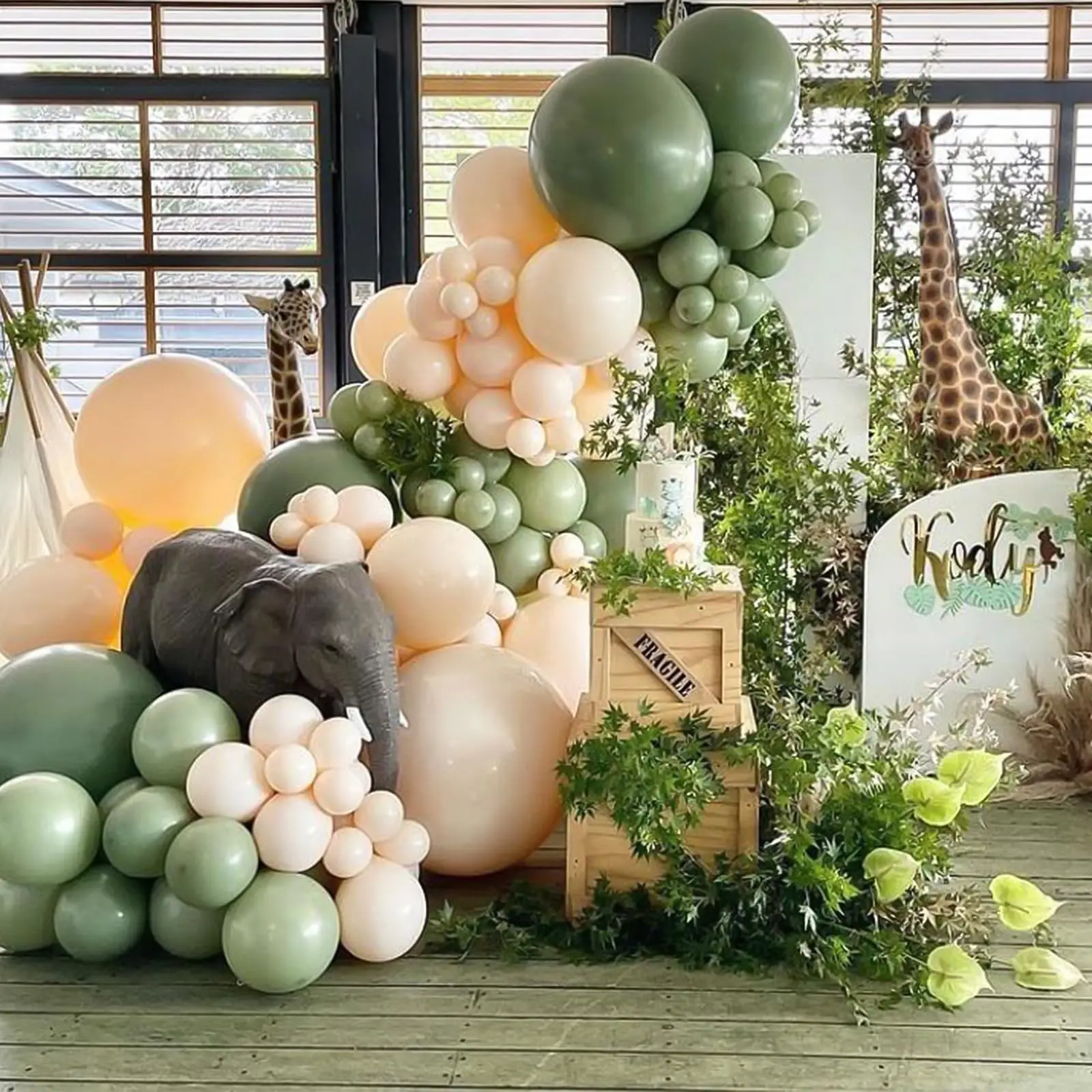 ARCHE BALLON ANNIVERSAIRE Vert: Lot de 155 Ballons Vert Foncé à Hélium Latex EUR 22,99 - FR