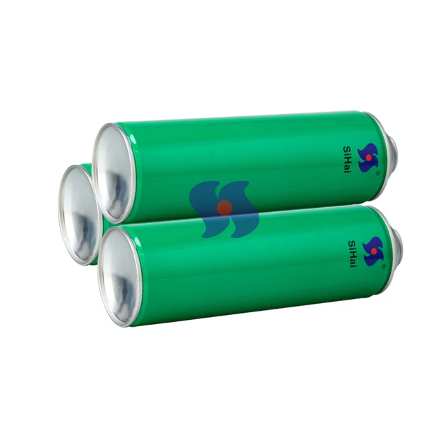 High Pressure Aerosol Cans Tinplate Material Dimension 70x210mm CMYK Printing Guangdong Empty Spray