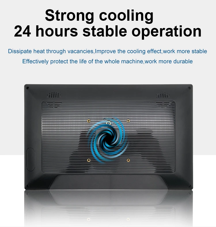 13.3 Inch All-in-One Industrial PC Wall Mount AMD Quad Core 2+16/4+16 IPS1920x1080 Full HD Capacitive Touch Screen
