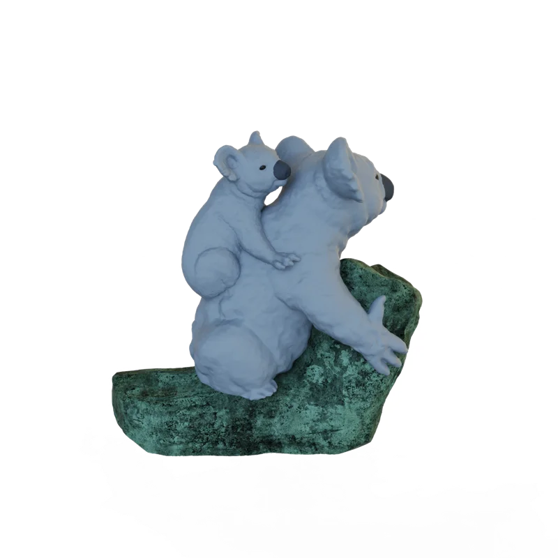 Онлайн оптовая продажа 3d фигурки от Производителей Сувениров для домашнего декора на заказ статуя коалы из смолы