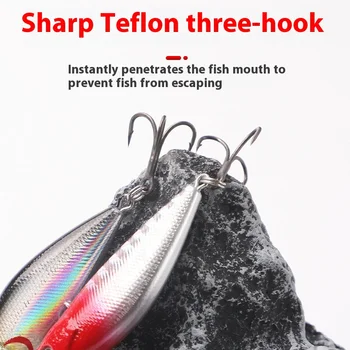 Micro Minnow Lua Plastic Artificial Bait White Striped Carp Ocean Boat River Lake Stream Fishing Targets with Hooks – Minnow – view 5
