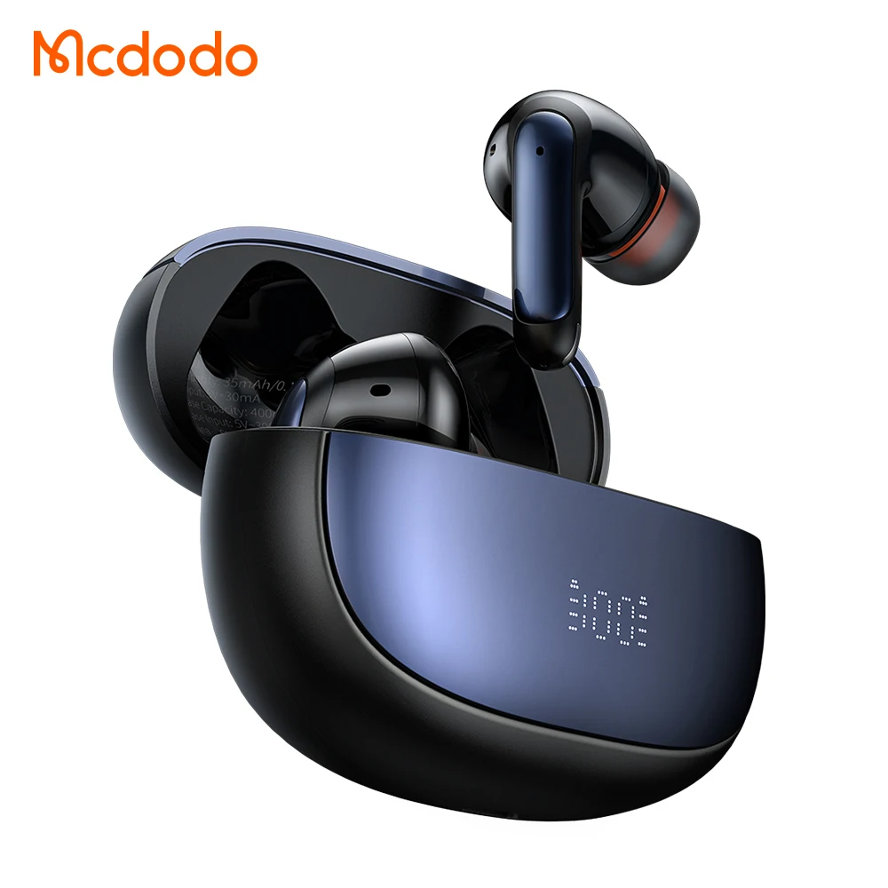 Mcdodo 330 Active Noise Reduction ANC ENC In-Ear Headset Waterproof IPX4  Sport Long Music Play Digital Display Earbuds - Main Image