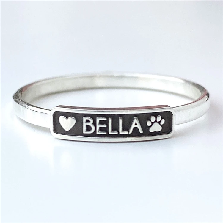 custom paw print ring