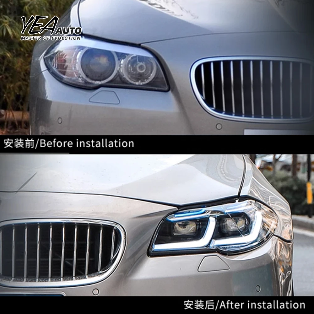 product modified head light led front lights for bmw f10 to g30 headlight 520 523 528 530 535li car accessories 2011   2016 f10 light359-5