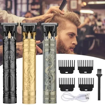 Hot Sale Vintage T9 Hair Cutting Machine Men's Electric Shaver Rechargeable Hair Trimmer Beard Clippers Barber Hair Cut