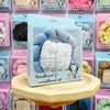 Diadema de terciopelo azul cielo, set de 3 piezas - caja de regalo