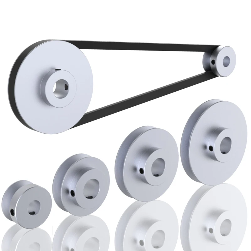 Aluminum Alloy V Belt Pulley Servo Motor Drive Wheels