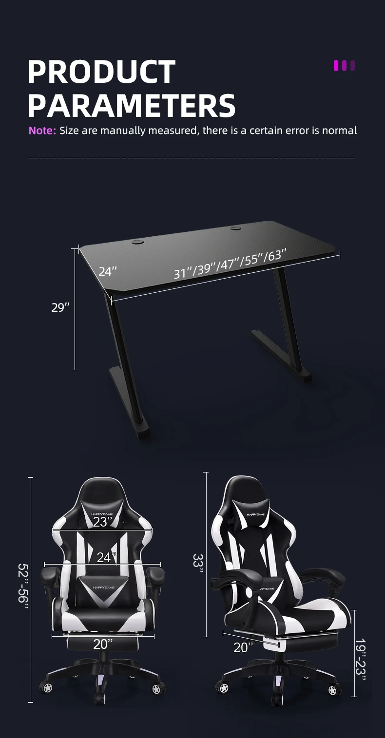Factory Wholesale Gaming Chair And Table Set Computer Desk Gaming Table