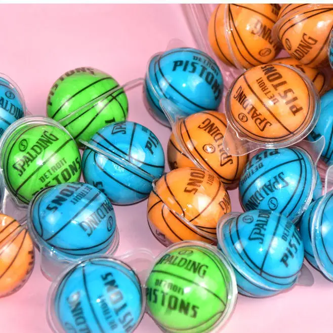 oem&odm fruit flavor snacks custom gummy jelly candy basketball