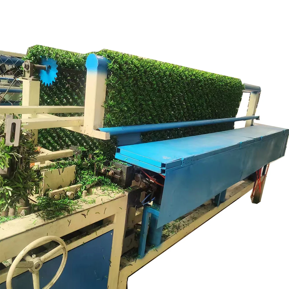 High Speed Fully Automatic Grass Wire Fence Weaving Machine Grass Chain Link Fence Knitting Machine