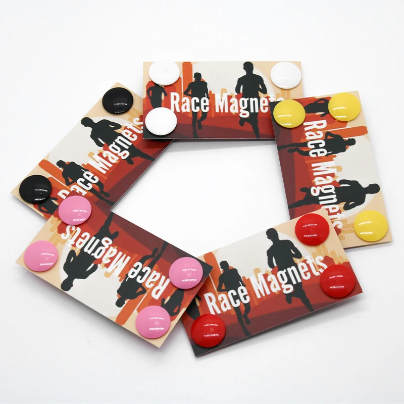 Personalized Racing Numbers Magnets DIY Race Number Magnet Bib Clip - Running Race Accessories
