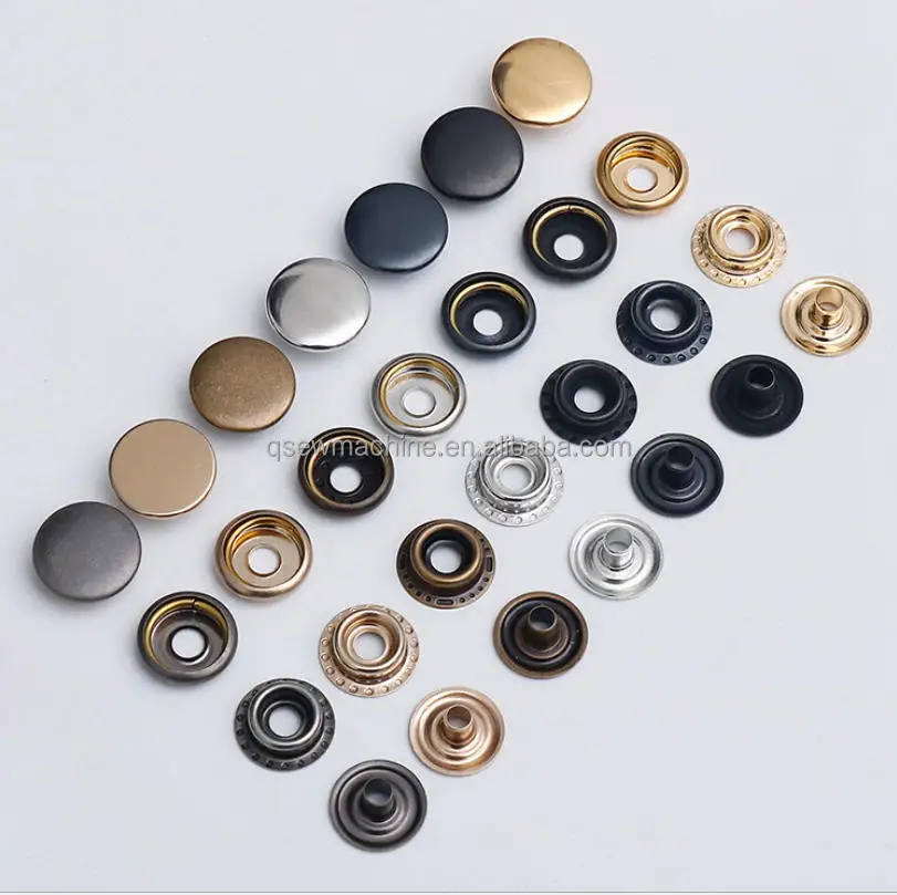 Qs818dl Servo Motor All In One Snap Button Attaching Fastener Machine