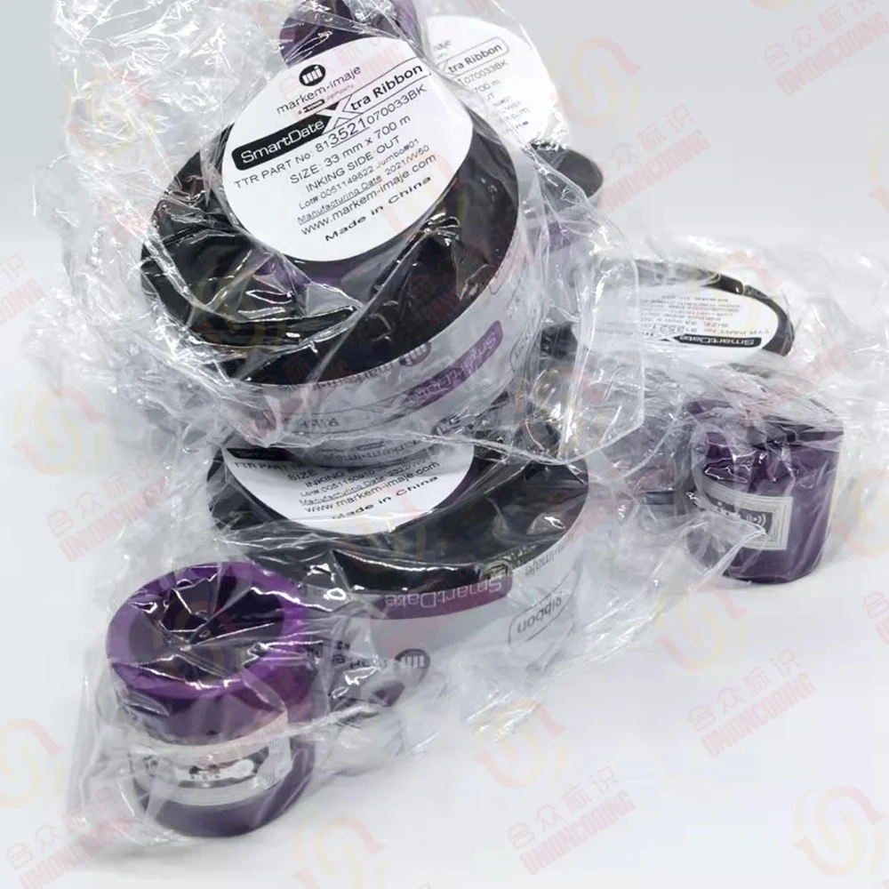 Original 33mm*700m 3521 3611 TTO ribbon for Markem X30 coding 