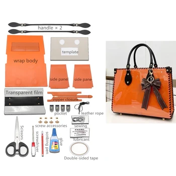 DIY PVC CLEAR Tote Making Kit Luxury Designer Paper Bag Kit 