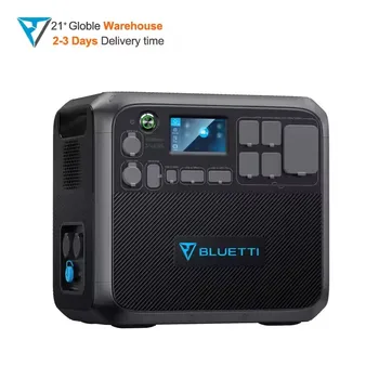Portable 2000W Solar Generator with MPPT Controller Lithium Ion Battery Storage System for Car and Home Use