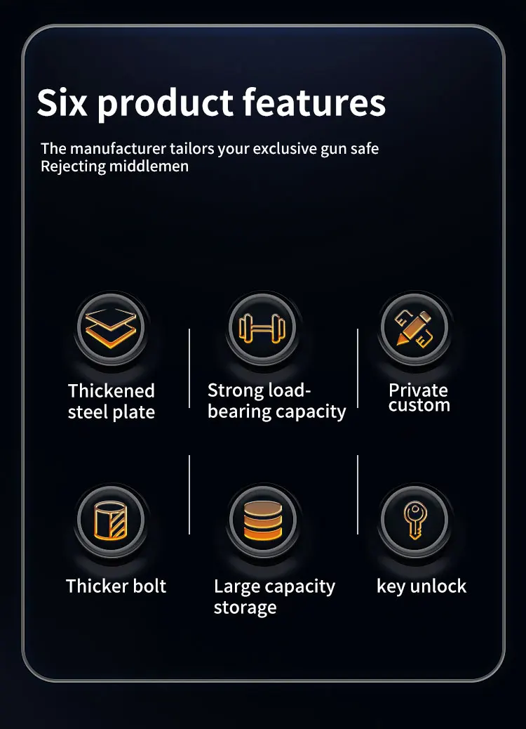 CEQSAFE China Manufacturer High-end Home Furniture Steel Gun Safe Cabinet supplier