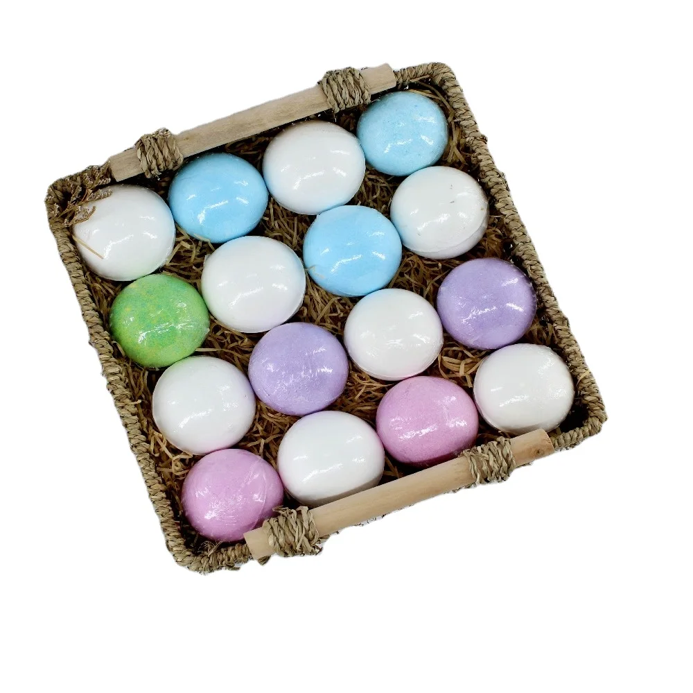 ball shaped bath fizzer colorful bath salt organic bath bombs