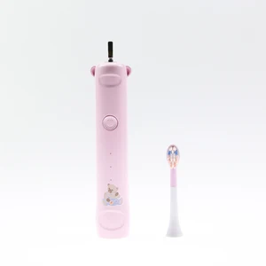 Pressure Sensing Kids Best Seller Tooth Brush Electric Cute Cartoon Bear Style Lovely Type-c Usb Rechargeable Toothbrush