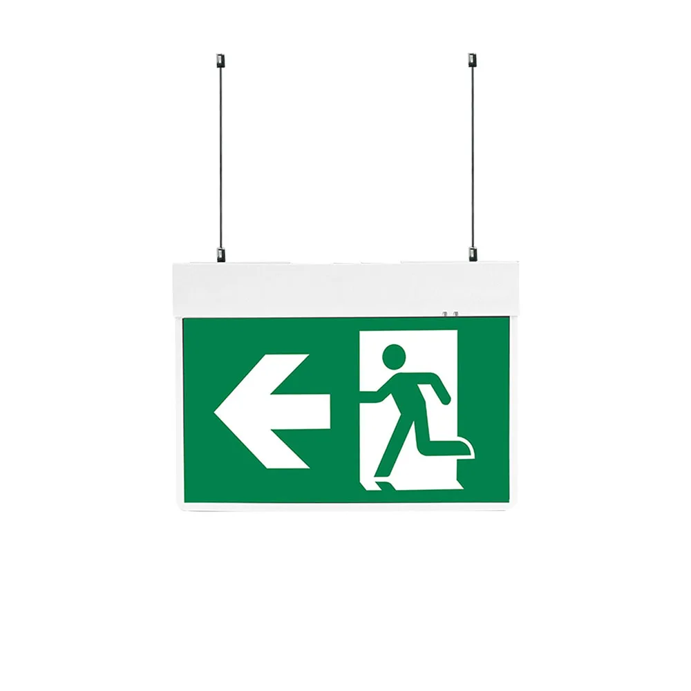 Emergency Light LFP Battery Rechargeable Waterproof Wall Mounted Edge Lit  Indicator Exit Signs Bunnings