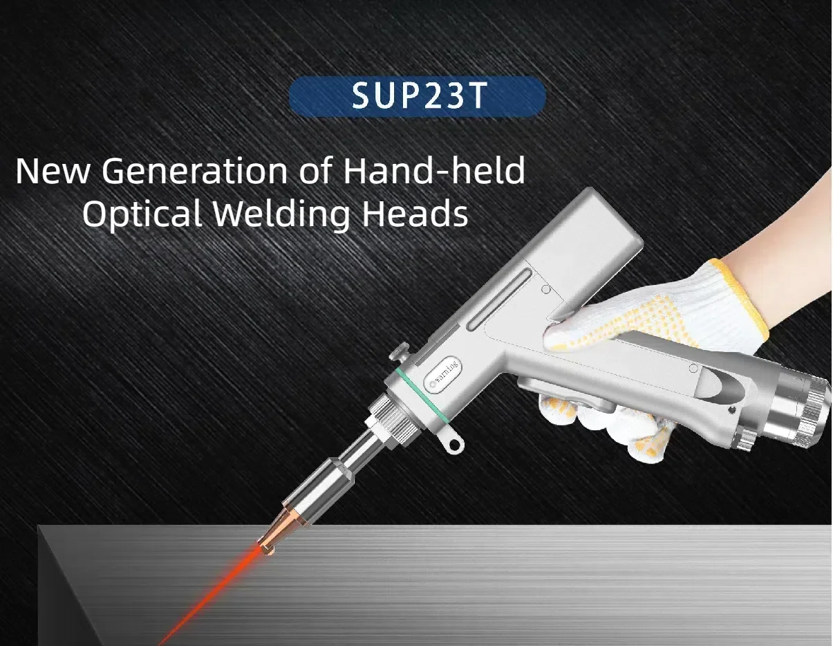 Original Super SUP25A Optical Fiber Swing Welding Head Handheld Laser Welding Gun for Fiber Laser Welding Machine New Condition
