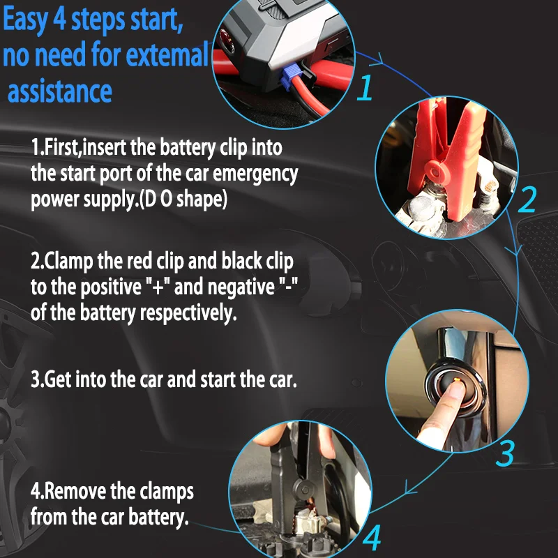 Gferauto высокомощное автомобильное пусковое устройство портативное зарядное 12 В литиевая батарея аккумуляторная переносное