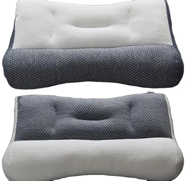 Ergonomic Pillow Neck Support Pillow for Back,Side and Stomach Sleepers With Soft Grey Pillowcover,Microfiber Filling  60*40cm