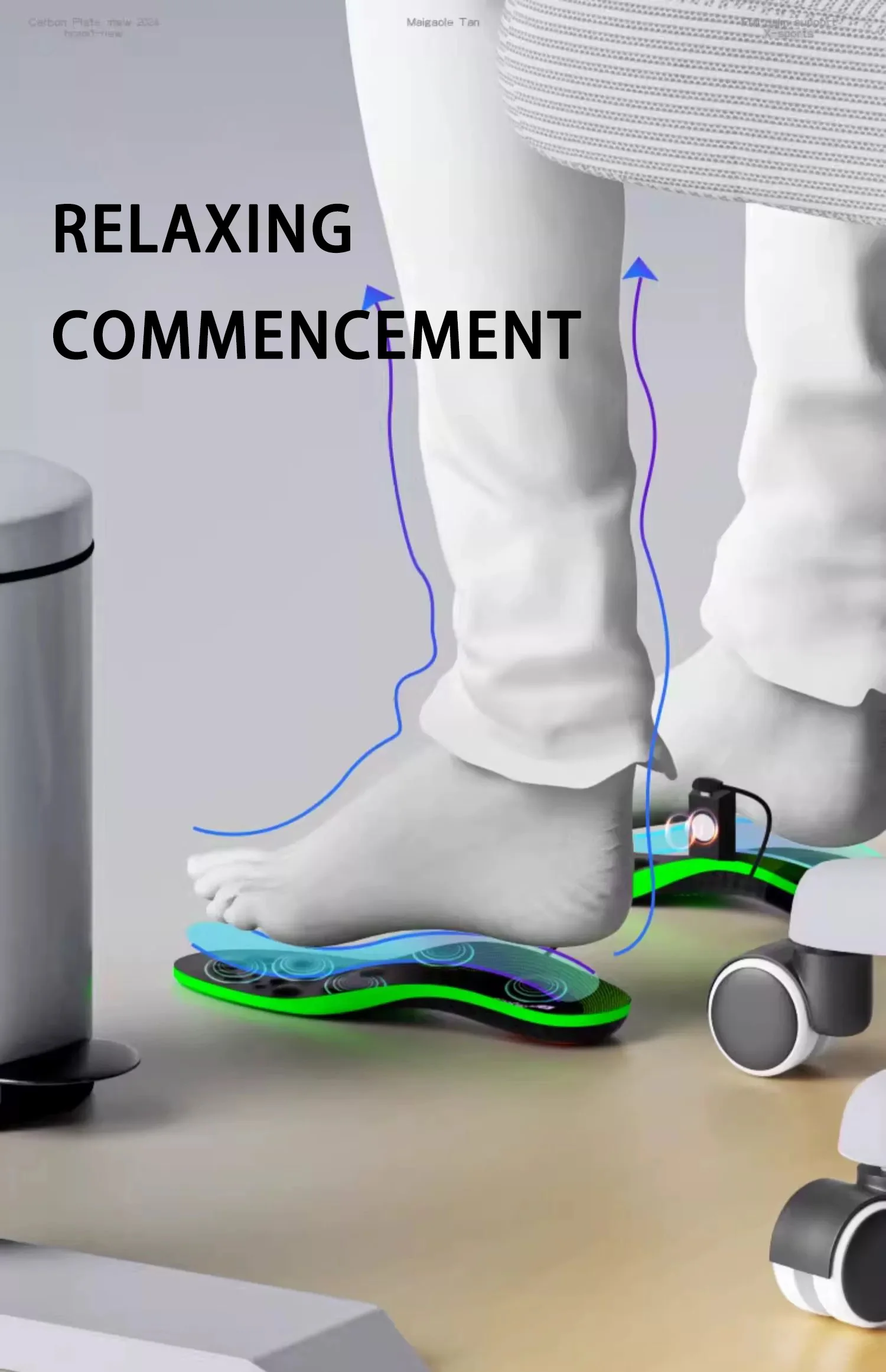 Custom Magnetic Massage Insoles Battery Vibration