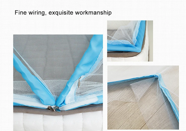 China Supplier High Quality Folding Mosquito Net baby Foldable Mosquito Netting Round Top Fabric Mesh for Double Bed