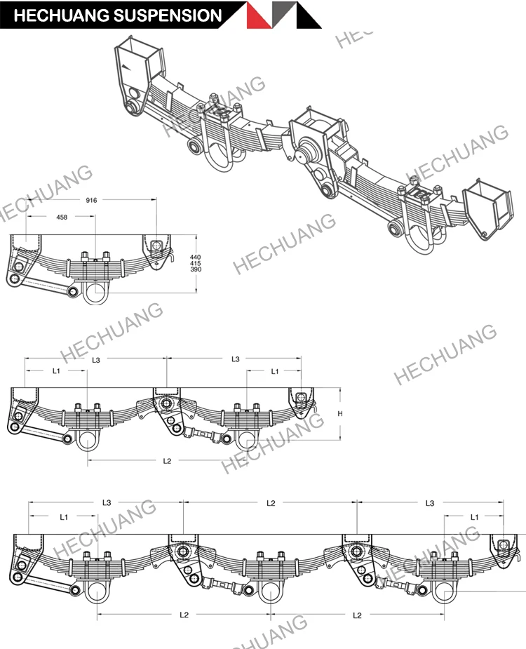 Airbag Rear Suspension For Nissan Patrol 4WD Leaf Spring H260 Diff