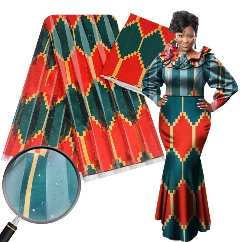 kitenge mixed with satin