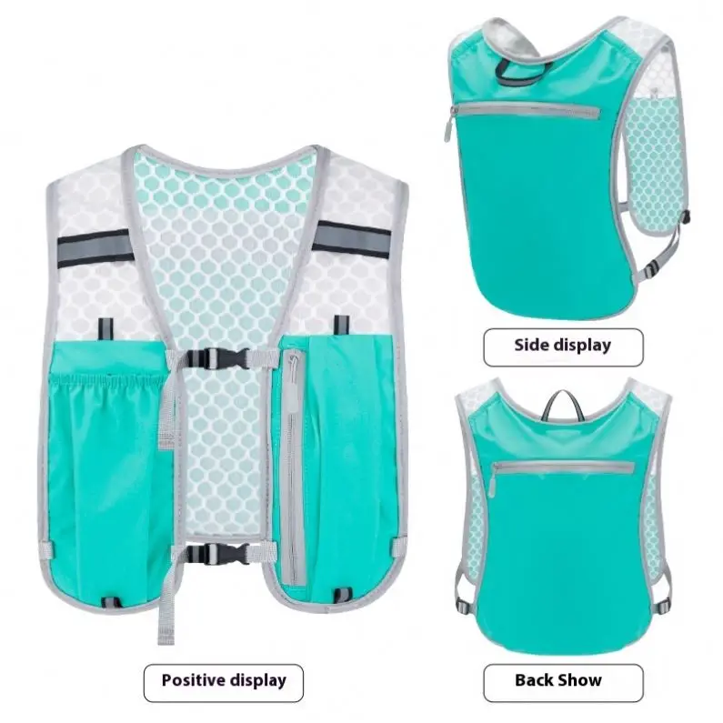 Hiking Cycling Water Bottle Lightweight Nylon Running Vest Bag Storage Phone Holder Hydration Running Vest for Outdoor Sports - Image 6