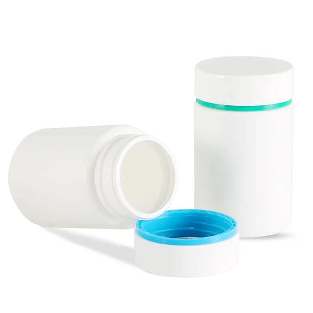 HDPE 100/120/150/200/250ml Empty Plastic Bottles For Pill Medicine Vitamin Powder tablet capsule Packaging