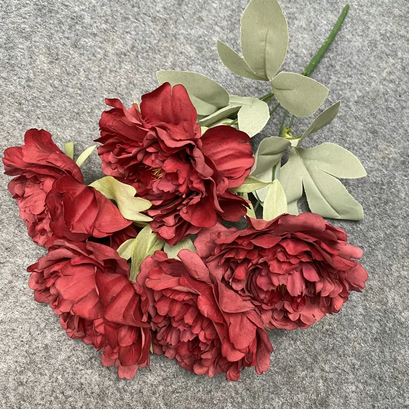 Silk Peony Artificial Flowers Rose Bouquet Artificial Peony Silk Flowers Peony Flowers