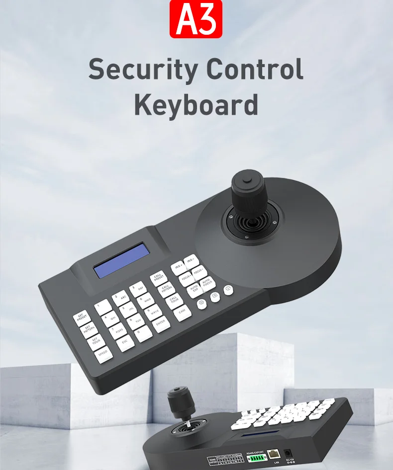 4D PTZ Joystick Controller Keyboard RS485 for Security