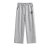 Heather gray classic-style pant label