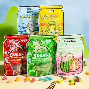 Gummy Candy for Kids Fruity Flavored Watermelon for Coke Shark Banana Packaged in Coated Bag Hard Texture Leisure