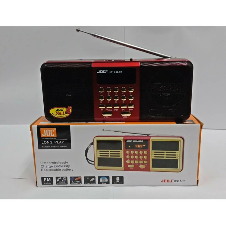 Rádio Digital Portátil Recarregável Joc Trade H1811Bt N1811Ur