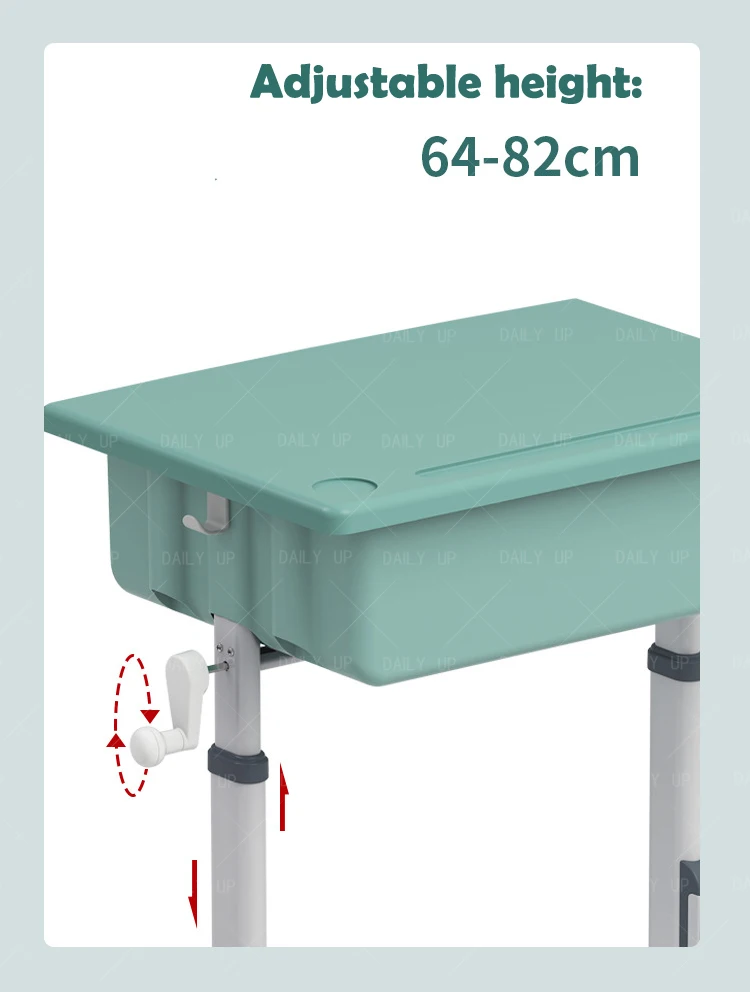 Single Seat Student Desk And Chair hand crank desk Adjustable Standing school Desk
