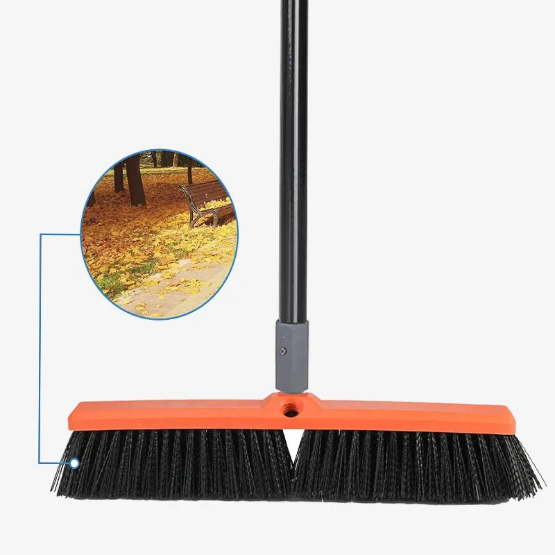 Vipaoclean 18 дюймов 24 дюйм (ов) Промышленный Heavy Duty открытый Композитное напольное покрытие веник PP пуш-ап для