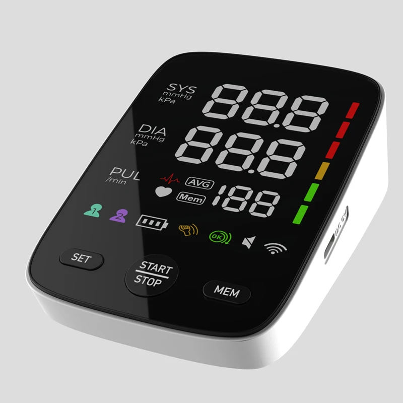 Factory Customization USB Recharge Upper Arm Bp Machine Digital Blood Pressure Monitors for Home Use