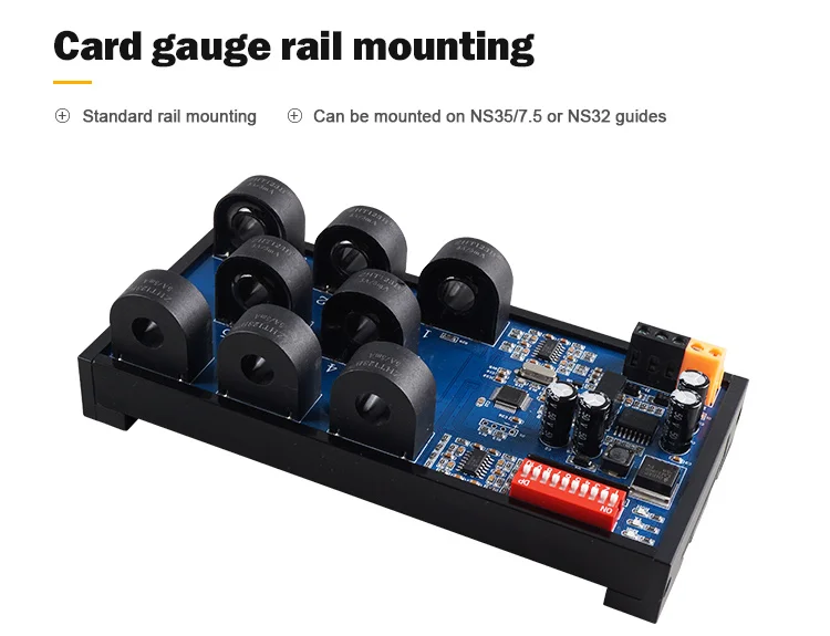 product huaqingjun 8 channel rs485 ac current transformer detection 0 50a module modbus rtu communication data acquisition-5
